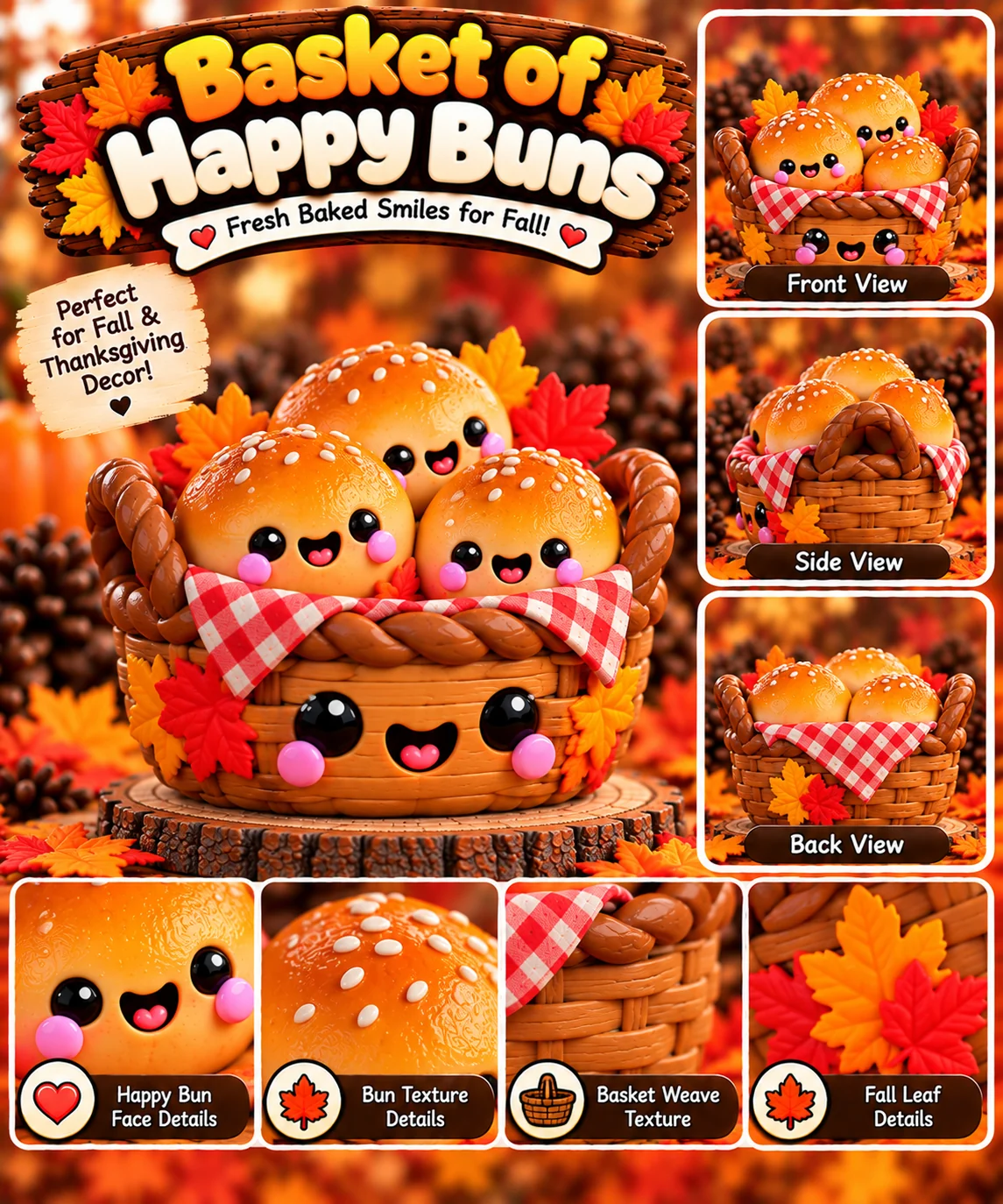 Basket of Happy Buns product showcase