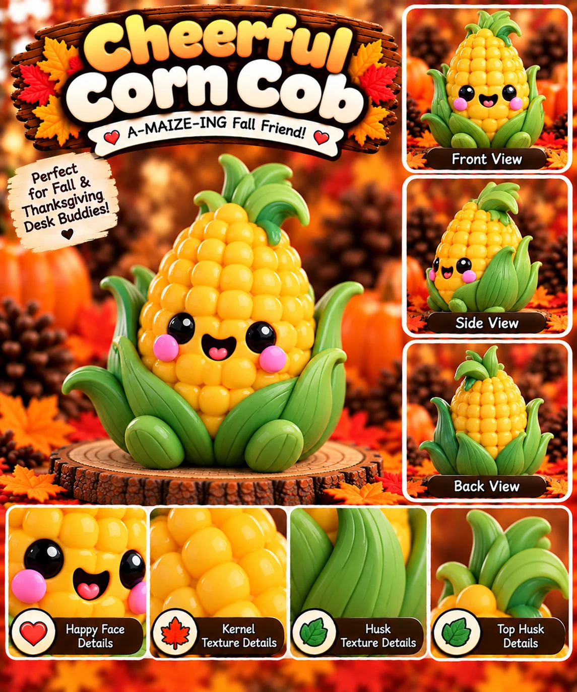 Cheerful Corn Cob product showcase
