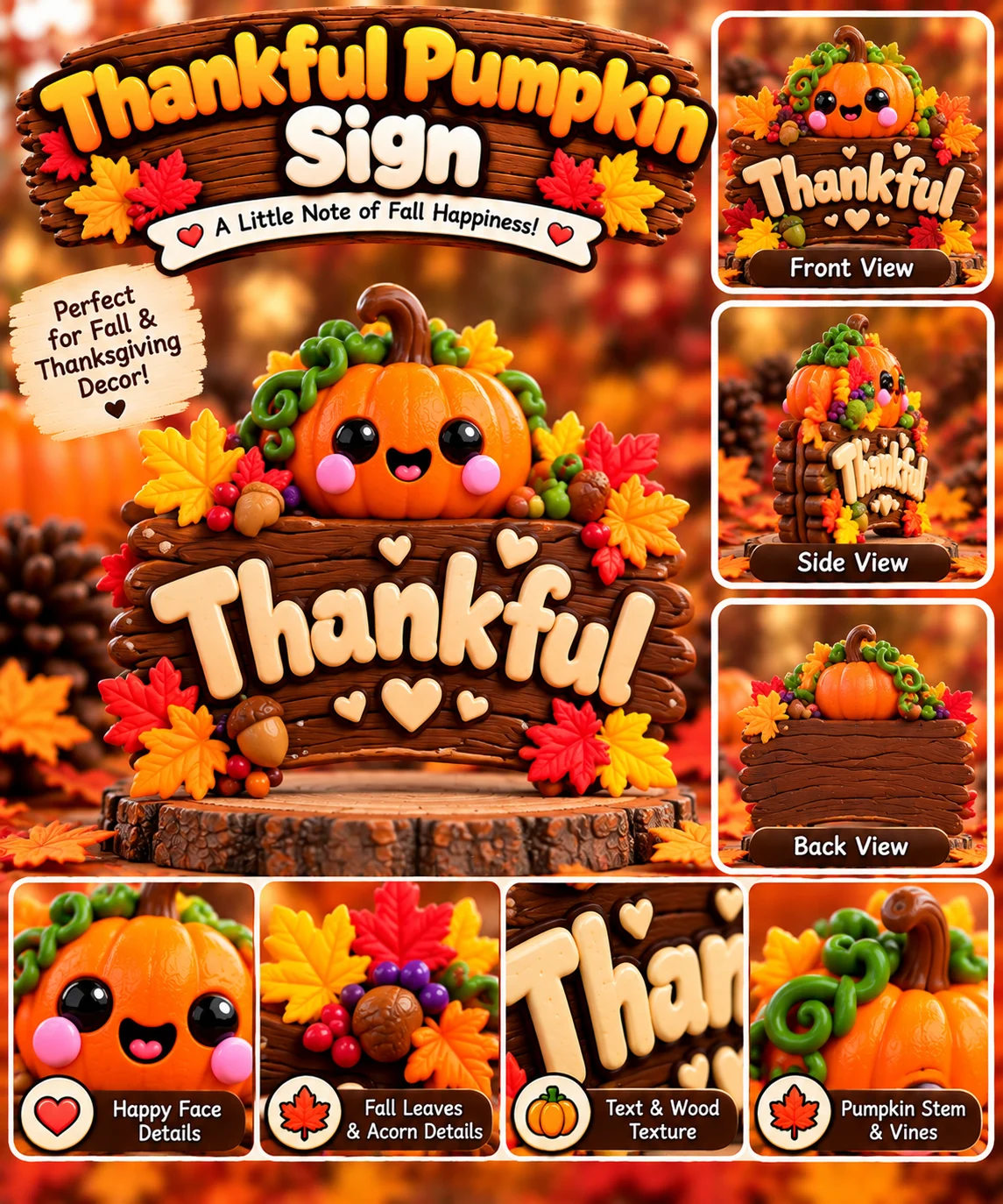 Thankful Pumpkin Sign product showcase